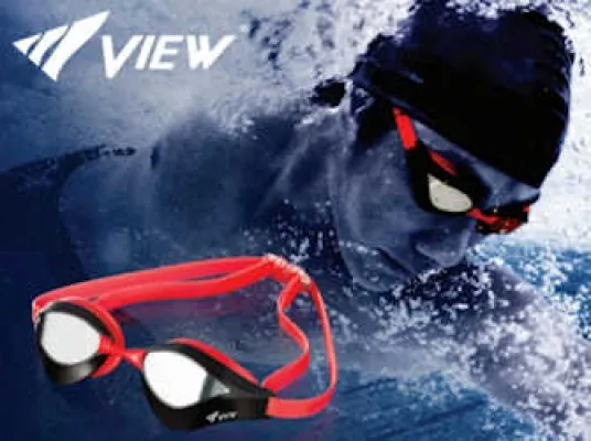 Beispiel: Die V-230A Blade ORCA Schwimmbrille bietet mit ihren einzigartig geformten Gläsern weniger Luftwiderstand und Widerstandsfähigkeit und verschafft wettbewerbsfähigen Schwimmern einen Wettbewerbsvorteil.