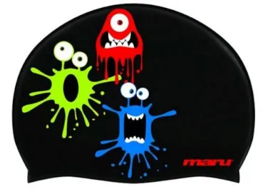 Maru Badekappe Blotto Printed Silikon Hat, AH6556