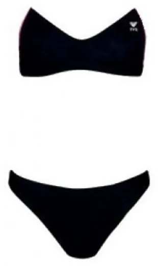TYR Microback Bikini mit weißen Trägern BSTS7A