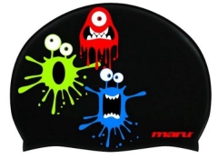 Maru Badekappe Blotto Printed Silikon Hat, AH6556