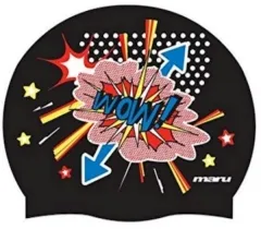 Maru Schwimmkappe Wow Printed Silicone Hat A4682